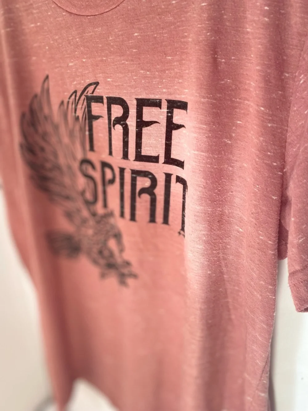 Bella Canvas Rose-Mauve Free Spirit Eagle Short Sleeve Tee - Picture 2 of 2